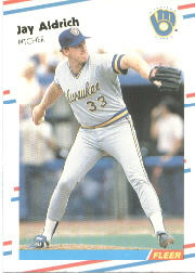 1988 Fleer Baseball Cards      155     Jay Aldrich